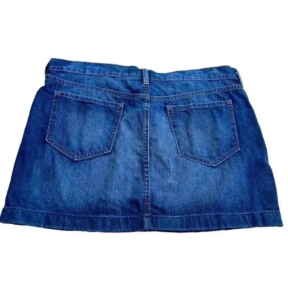 OLD NAVY DARK DENIM MINI SKIRT•SIZE 14•GREAT CONDITION•